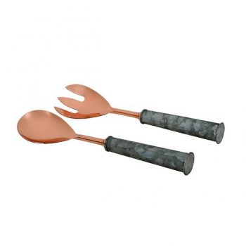 99831 – 2 Piece Salad Serving Set – Galvanised Handle