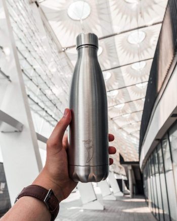 Chilly's Stainless Steel Double Wall Bottle 500ml Silver Lifestyle