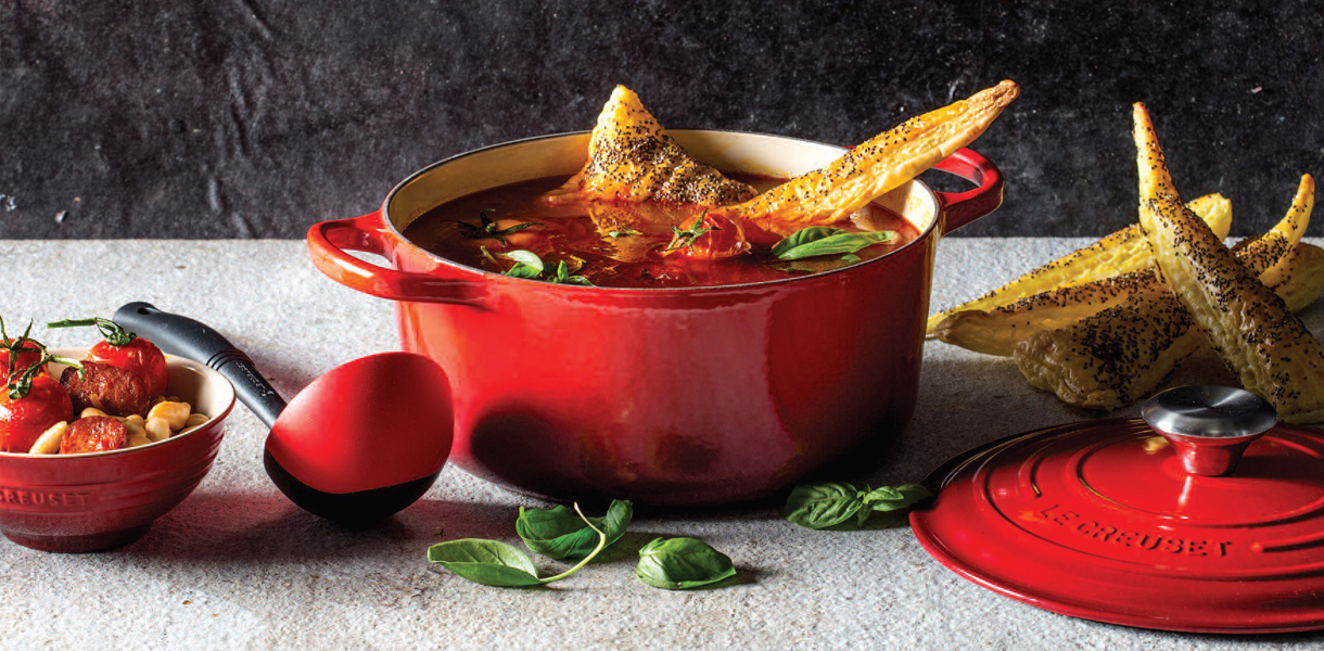 Le Creuset's Newest Stock Pot Collection is Perfect For This Summer's  Seafood Boil