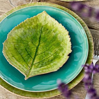 riviera hydrangea leaf place setting 420