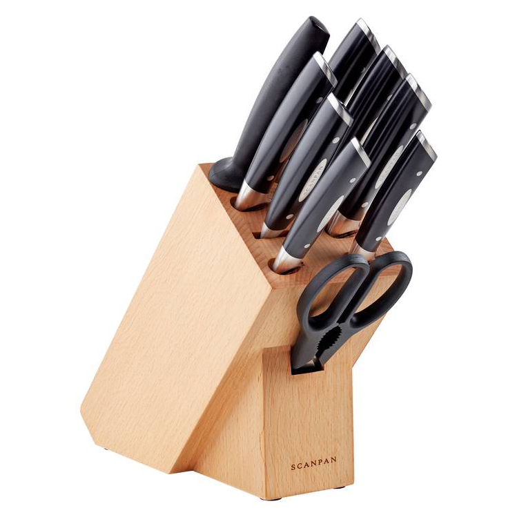 Scanpan Classic 10 Piece Knife Block Set sh/18189