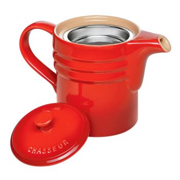 Chasseur La Cuisson Red Oil Dripping Jug with Strainer
