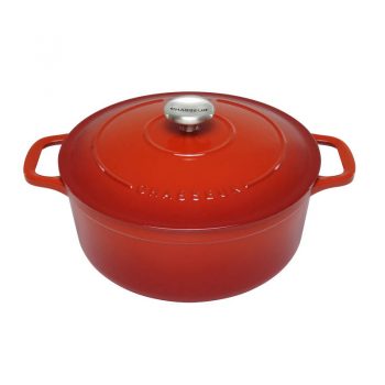 Chasseur Cast Iron French Oven Round 26cm Inferno Red 19215