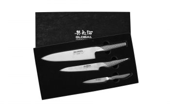 Global G-26038 3 Piece Kitchen Knife Set