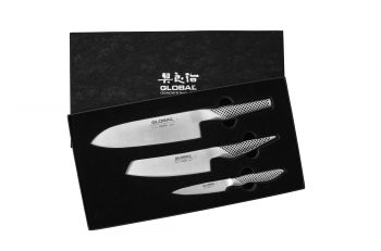 Global G-46538 3 Piece Chef's Knife Set