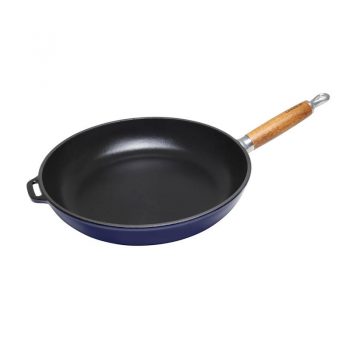 Fry Pan 26cm Wood Handle French Blue 19556