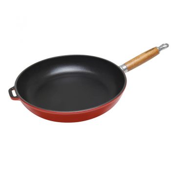 Fry Pan 28cm Wood Handle Federation Red 19652