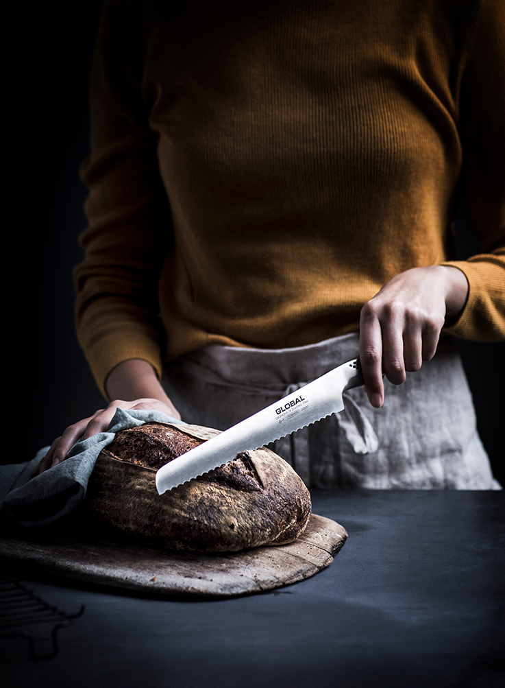 Global G-9 Bread Knife 22cm Product Image 2