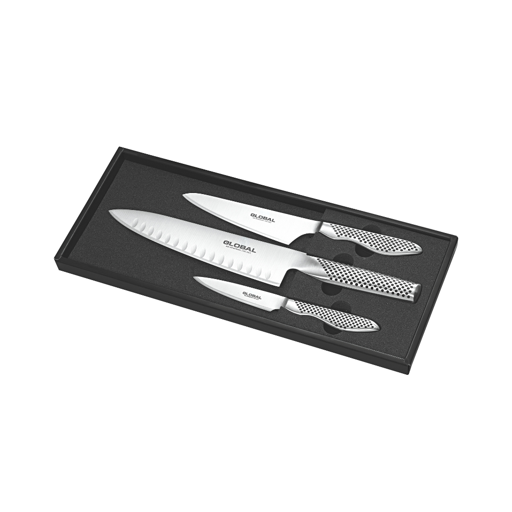 Global G-773889 3 Piece Kitchen Knife Set (3)