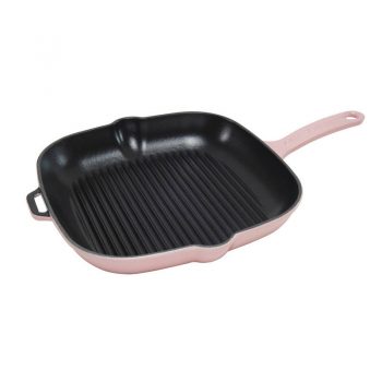 BergHOFF Neo 11 in. Cast Iron Square Grill Pan - Pink