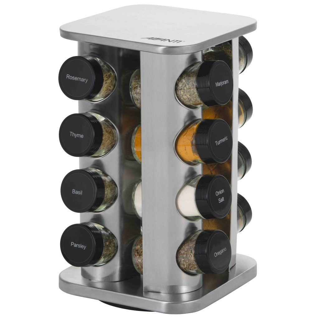 Avanti Revolving Spice Rack Set 16 Jars