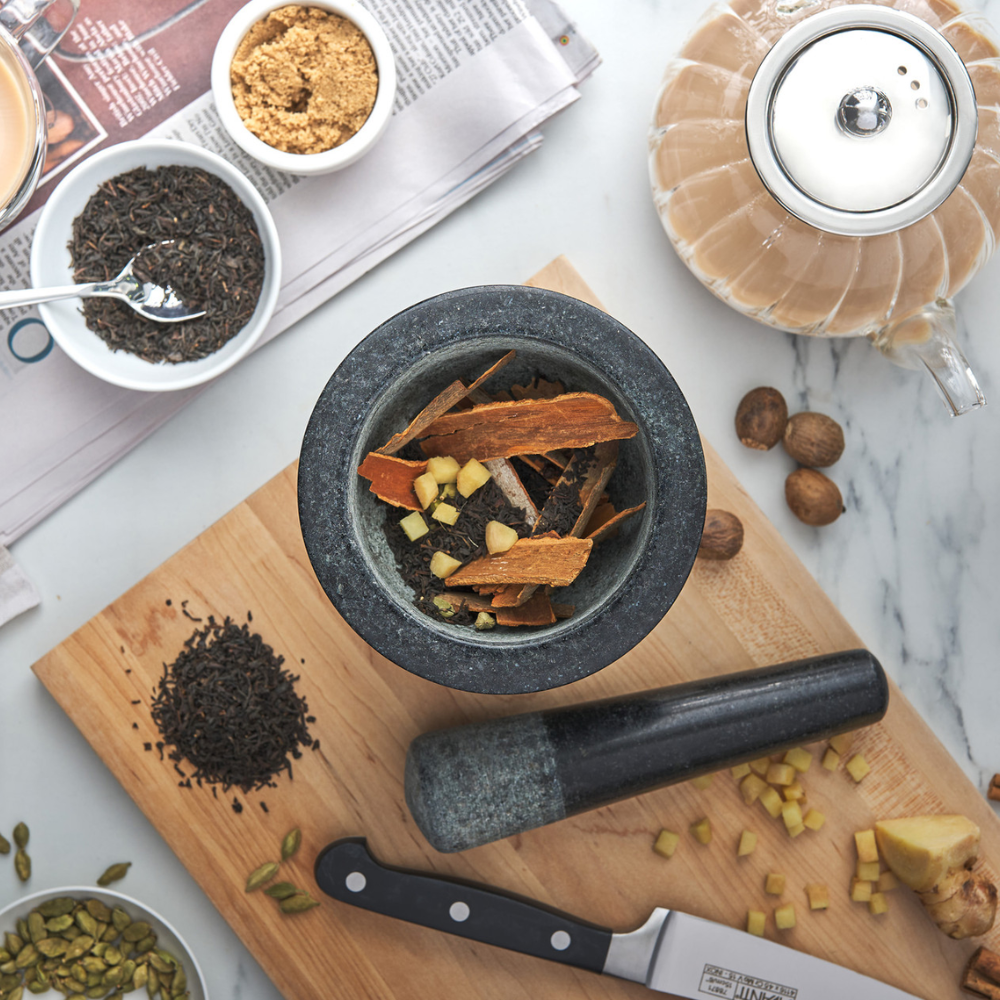 Avanti-Mortar-Pestle-Conical-13cm-Black