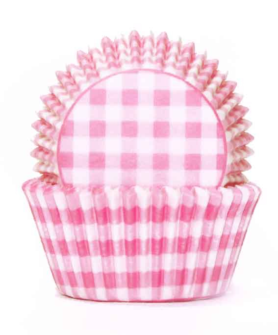 BXP700R 908910 pink gingham baking cases