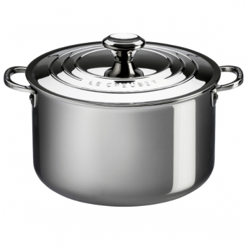 Le Creuset Signature 3Ply Stainless Steel Stock Pot with Lid (2 Sizes)