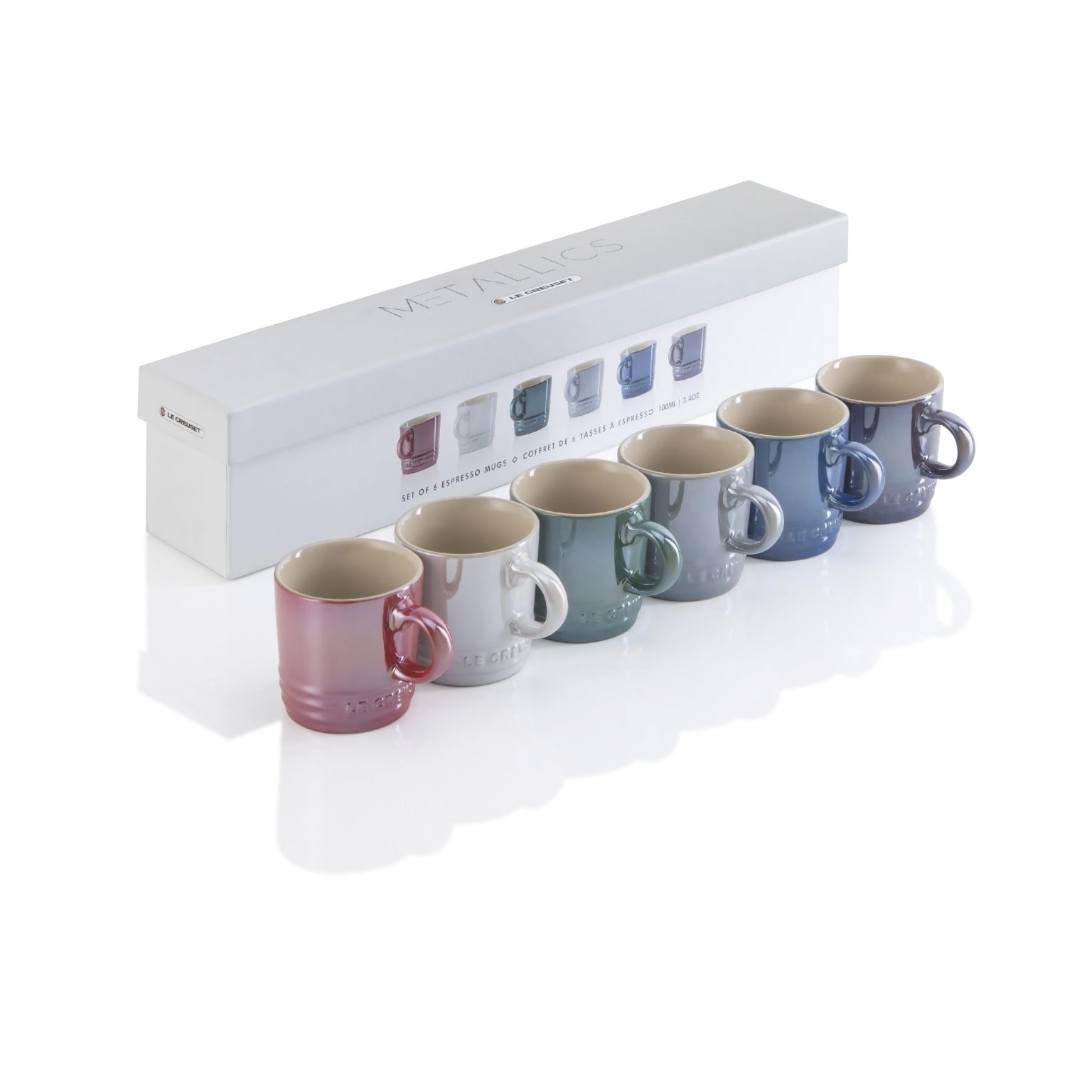 Le Creuset Rainbow Mug 350ml Set of 6 Chef's Complements