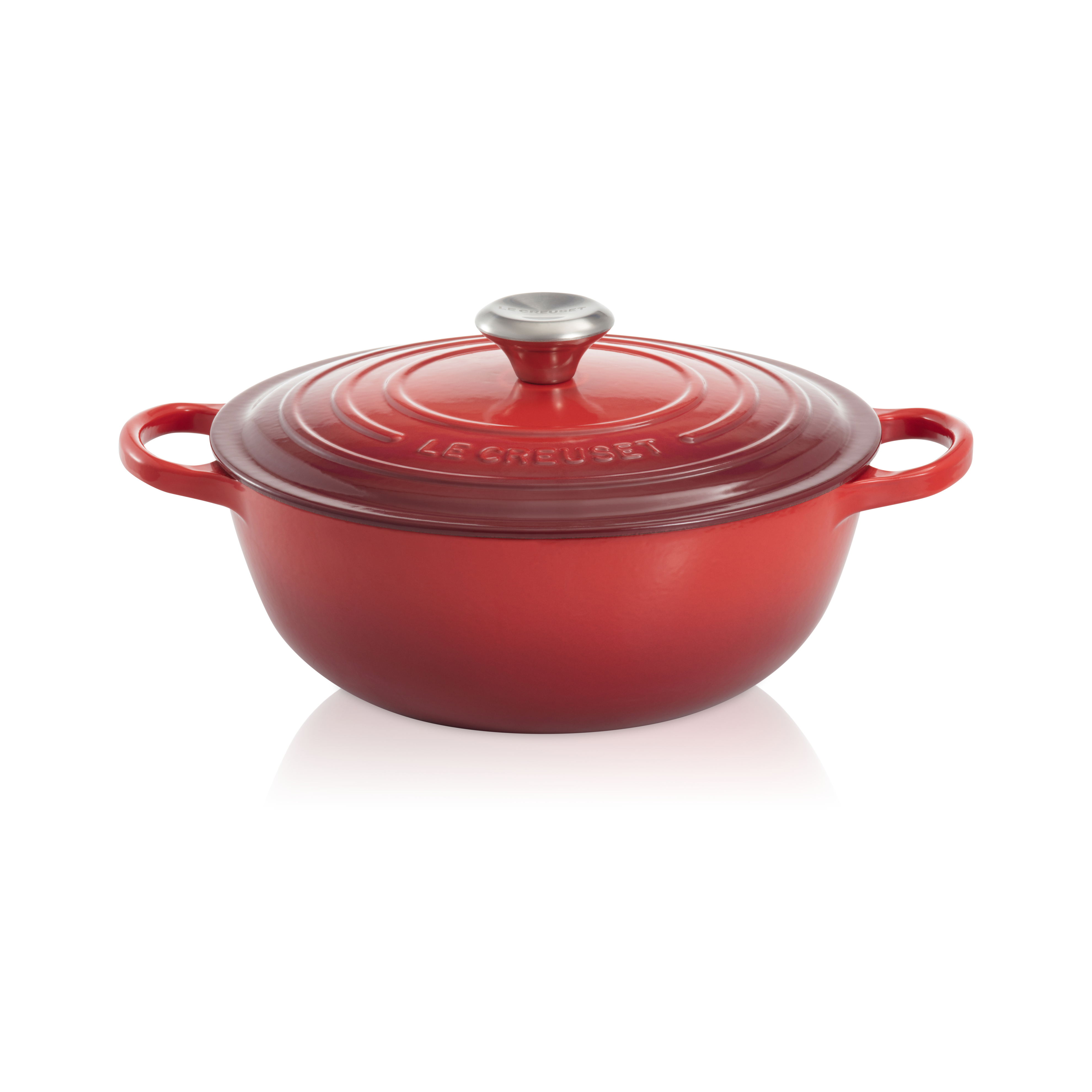 Le Creuset Signature Cast Iron Shallow Casserole 30cm Burgundy