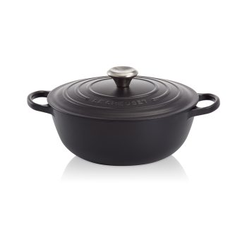 Le Creuset Signature Cast Iron Marmite 24cm Satin Black