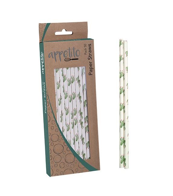 appetito straws cactus pack of 50