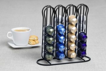 black coffee capsule holder