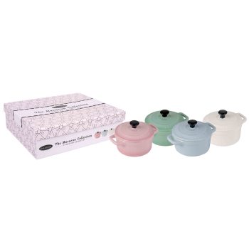 Chasseur Macaron Collection 4-Piece Mini Cocotte Set