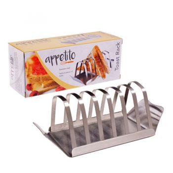 Appetito Stainless Steel Toast Rack with Tray