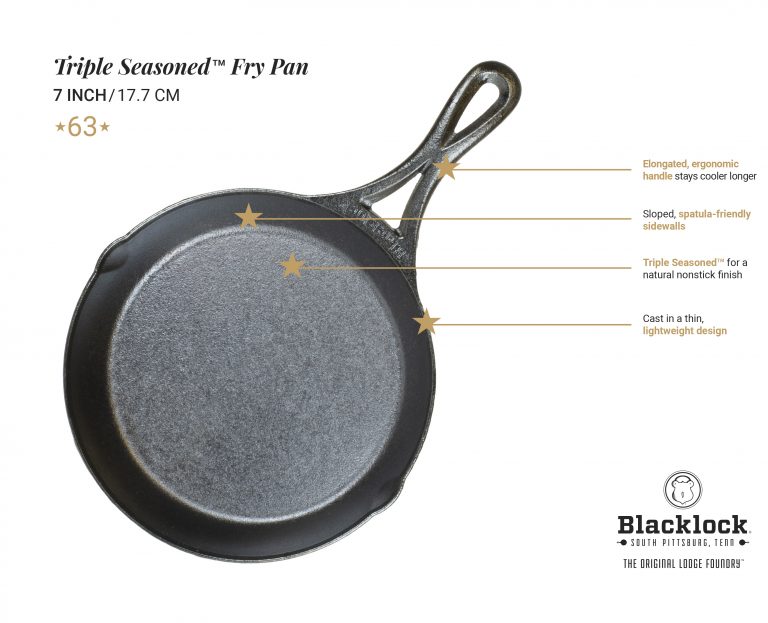 Lodge Blacklock  Triple Seasoned Cast Iron Square Grill Pan