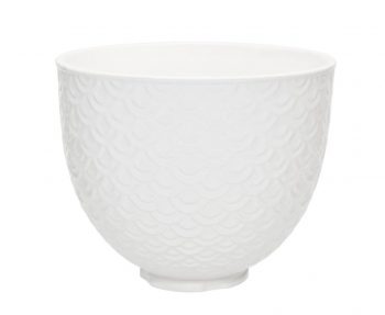 kitchenaid white ceramic bowl mermaid pattern