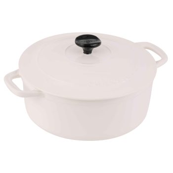 Chasseur Macaron Collection Casserole Antique Cream 24cm