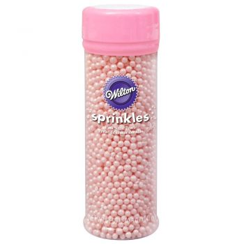 wilton pink sugar pearls