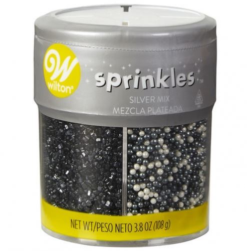 710-1261 or 710-5339 wilton silver pearlised sprinkles
