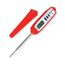 CDN® ProAccurate Thin Tip Thermometer (Calibratable) Red