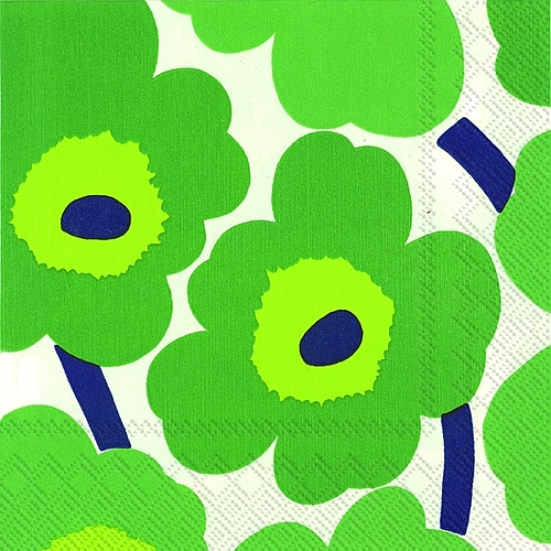 L552620 IHR Lunch Napkin Marimekko Unikko Green