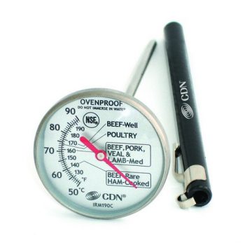 CDN® ProAccurate Ovenproof Meat/Poultry Thermometer 4.4cm Dial