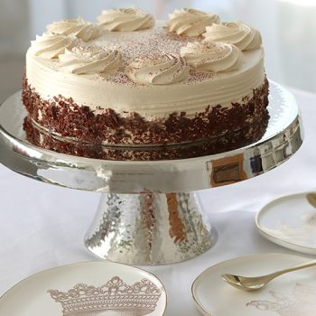 Pedestal Hammered Metal Cakestand 31cm
