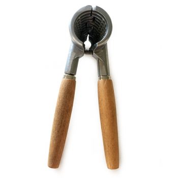 Dishy Beech Wood and Metal Nut Cracker