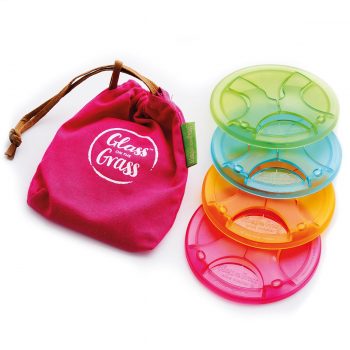 Glass On The Grass Wine Glass Coaster Party Girl Collection