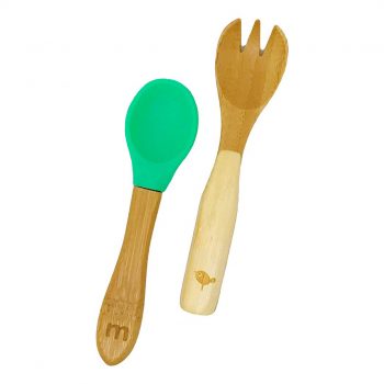 Munch Bamboo Baby Fork & Spoon Set