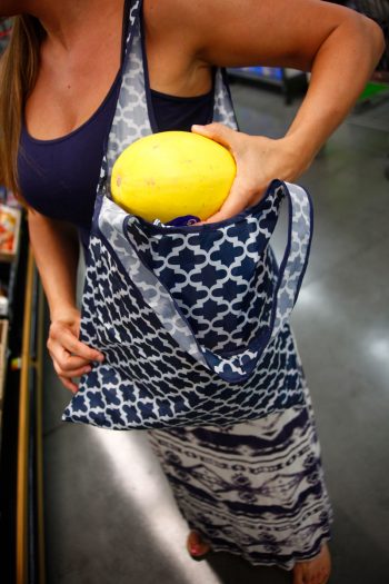 sachi-blue-eco-market-tote-folded-woman-shopping