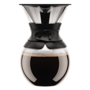 Bodum Pour Over Coffee Maker with Filter Black