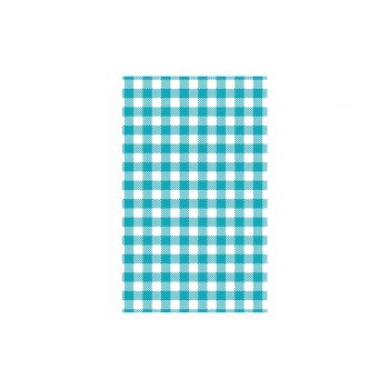 ginghma greaseproof paper teal coloured
