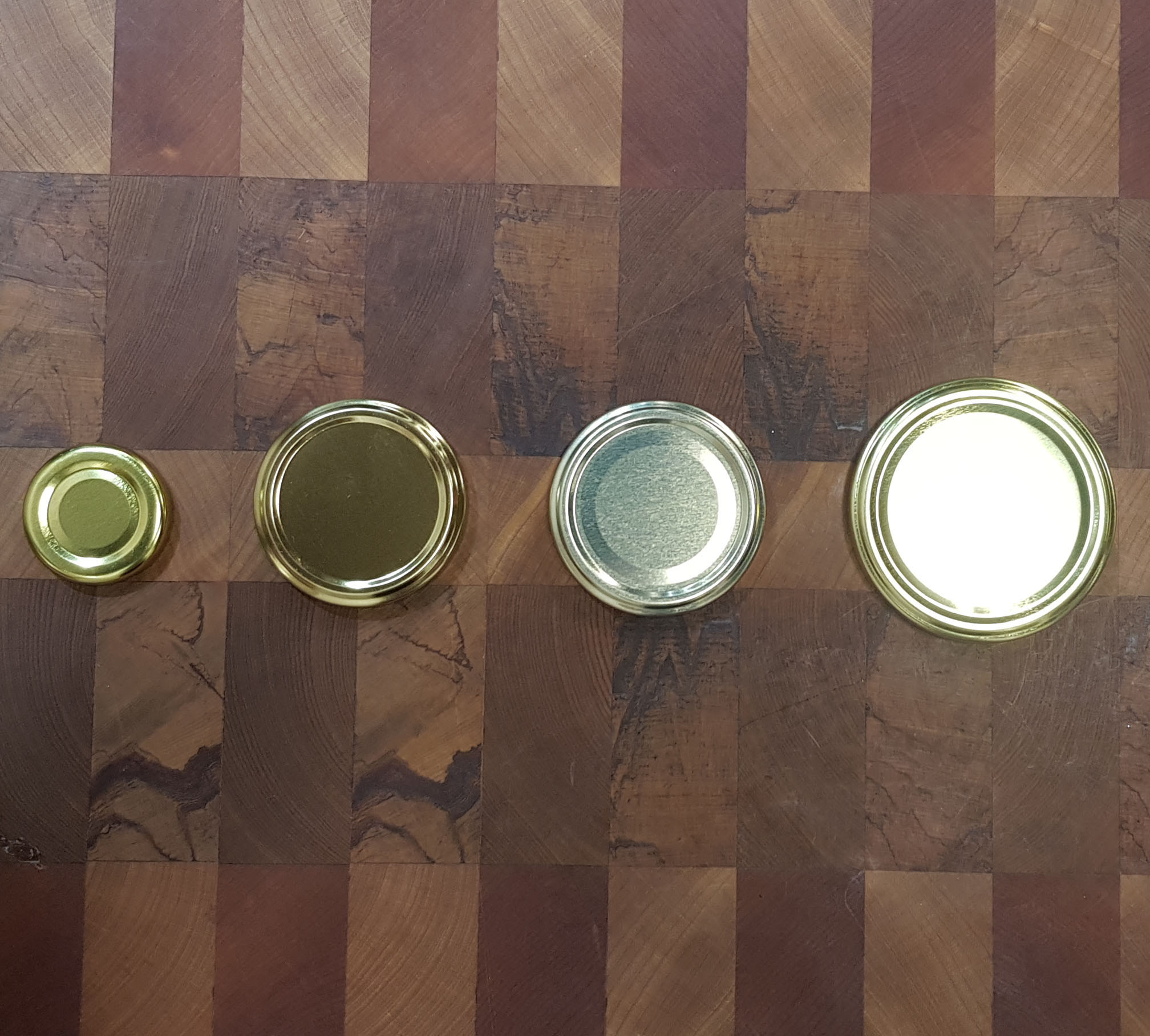 Twist Top Jar Lid Gold (3 Sizes) Chef's Complements