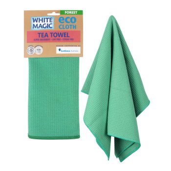 White Magic Microfibre Tea Towel Forest