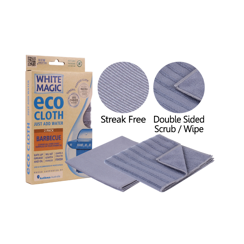 White Magic Microfibre Eco Barbecue Cloth 2 Pack Product Image 1