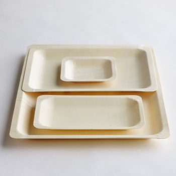 Green Bean Poplar Plate Pack of 10 (3 Sizes)