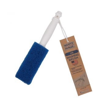White Magic Jar Washing Brush
