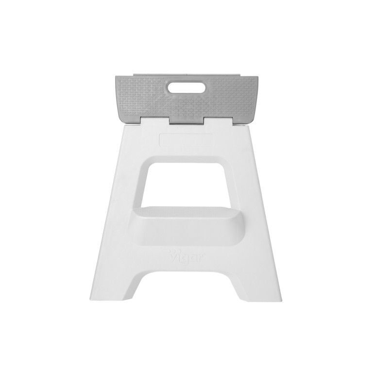 75072 – Foldable 2 Step Stool 40cm Grey – LS2