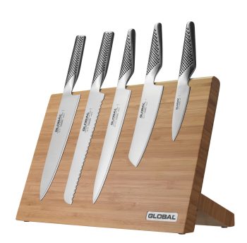 Global Takumi Bamboo Knife Block 6 Piece