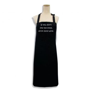 Karen Design Apron 'If you don't like the food, drink more wine.'
