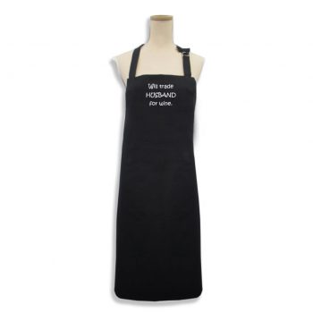 Karen Design Apron 'Will trade HUSBAND for wine.'