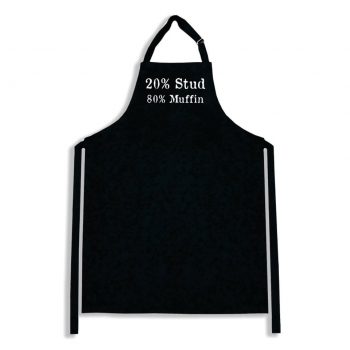 Karen Design Men's Apron '20% Stud 80% Muffin'